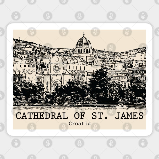Cathedral of St James - Croatia Magnet by Lakeric